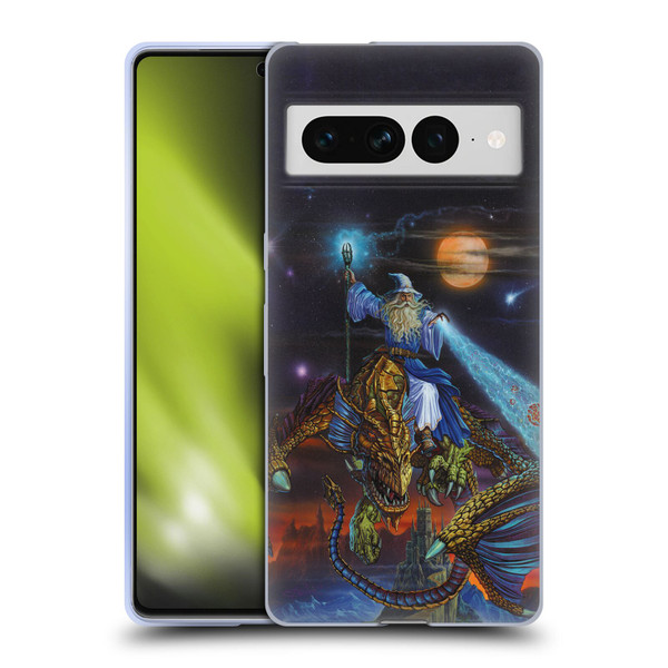 Ed Beard Jr Dragon Friendship Twilight Tempest Soft Gel Case for Google Pixel 7 Pro