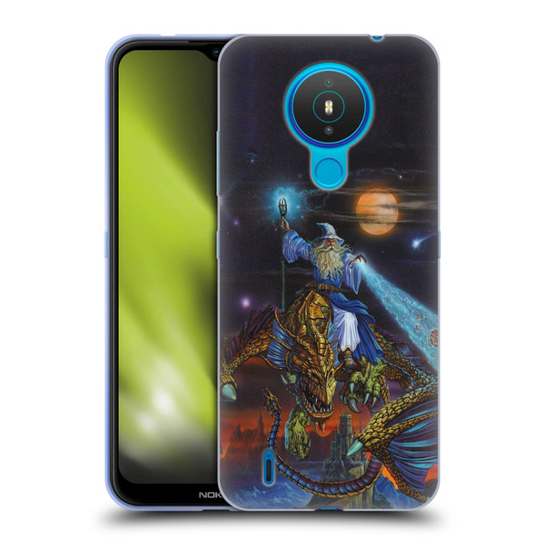 Ed Beard Jr Dragon Friendship Twilight Tempest Soft Gel Case for Nokia 1.4