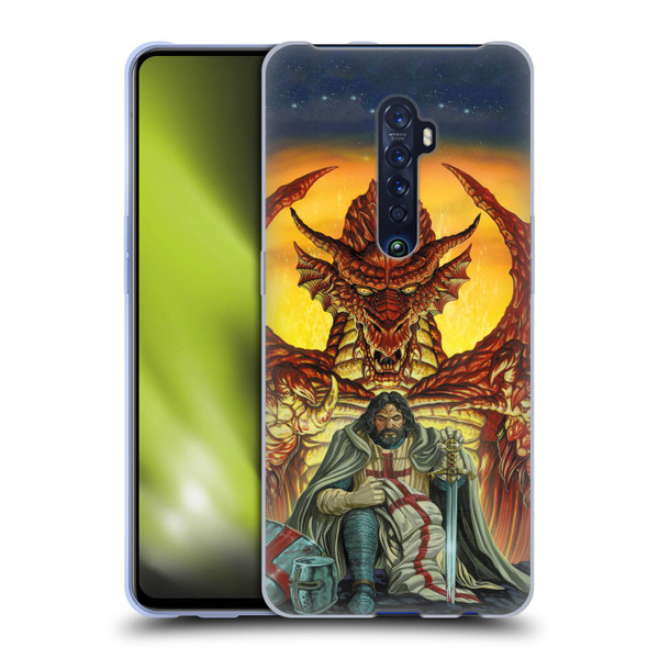 Ed Beard Jr Dragon Friendship Knight Templar Soft Gel Case for OPPO Reno 2