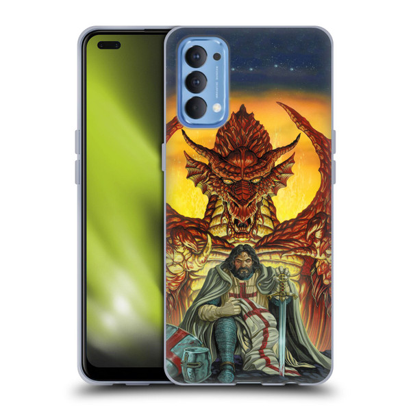 Ed Beard Jr Dragon Friendship Knight Templar Soft Gel Case for OPPO Reno 4 5G