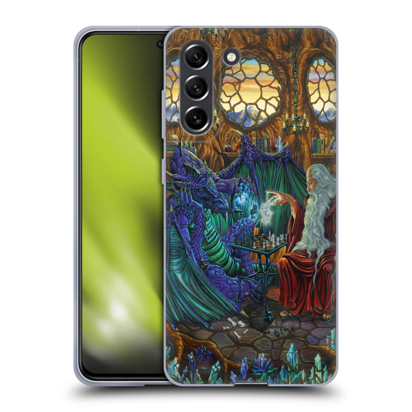 Ed Beard Jr Dragon Friendship Wizard & Dragon Soft Gel Case for Samsung Galaxy S21 FE 5G