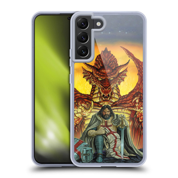 Ed Beard Jr Dragon Friendship Knight Templar Soft Gel Case for Samsung Galaxy S22+ 5G