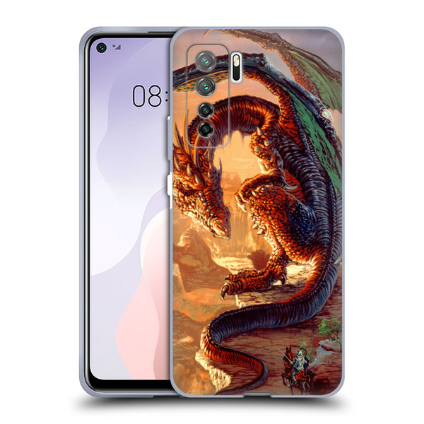 Ed Beard Jr Dragons Bravery Misplaced Soft Gel Case for Huawei Nova 7 SE/P40 Lite 5G