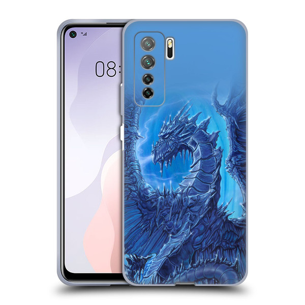 Ed Beard Jr Dragons Glacier Soft Gel Case for Huawei Nova 7 SE/P40 Lite 5G