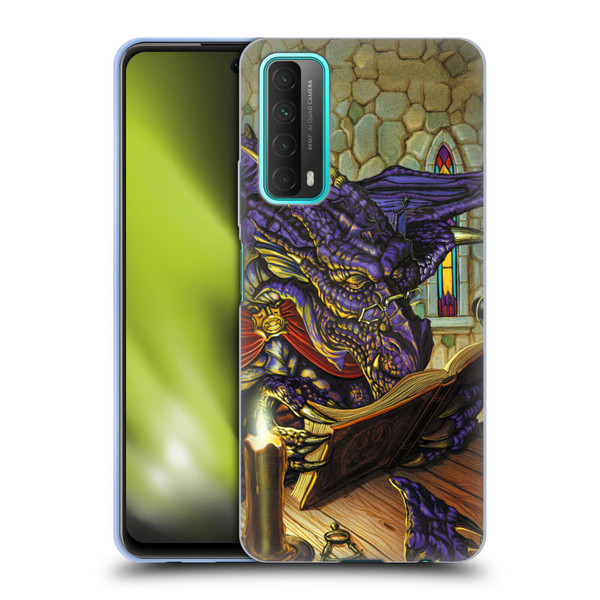 Ed Beard Jr Dragons A Good Book Soft Gel Case for Huawei P Smart (2021)