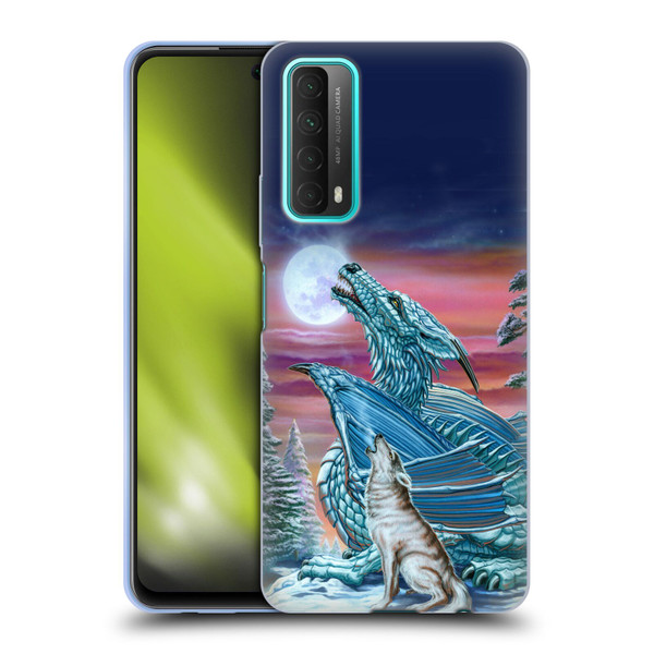 Ed Beard Jr Dragons Moon Song Wolf Moon Soft Gel Case for Huawei P Smart (2021)