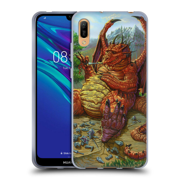 Ed Beard Jr Dragons Lunch With A Toothpick Soft Gel Case for Huawei Y6 Pro (2019)