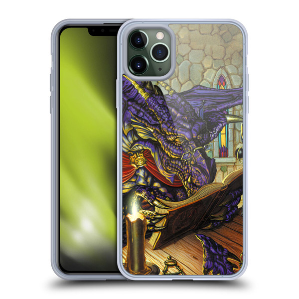 Ed Beard Jr Dragons A Good Book Soft Gel Case for Apple iPhone 11 Pro Max