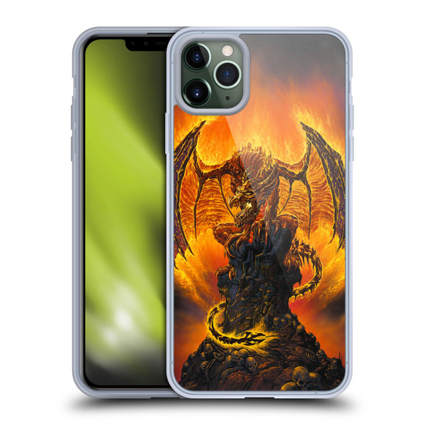 Ed Beard Jr Dragons Harbinger Of Fire Soft Gel Case for Apple iPhone 11 Pro Max