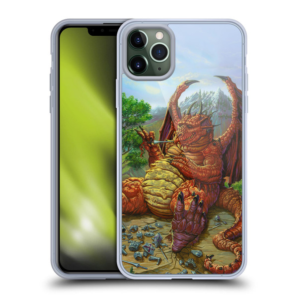 Ed Beard Jr Dragons Lunch With A Toothpick Soft Gel Case for Apple iPhone 11 Pro Max