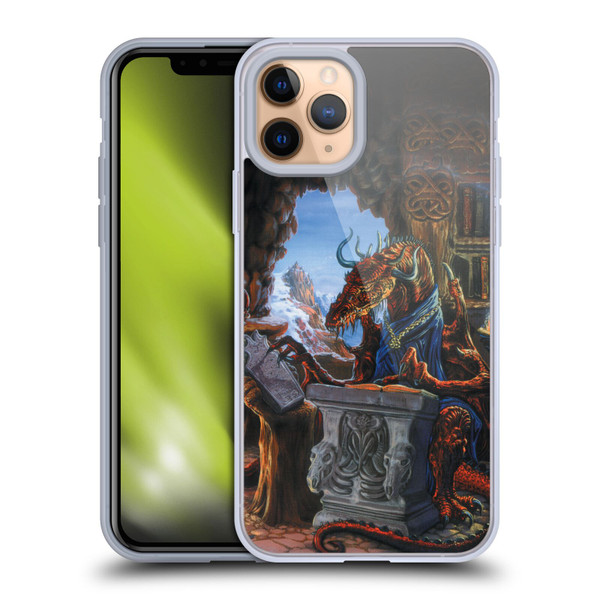 Ed Beard Jr Dragons Ancient Scholar Soft Gel Case for Apple iPhone 11 Pro
