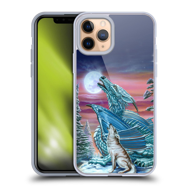 Ed Beard Jr Dragons Moon Song Wolf Moon Soft Gel Case for Apple iPhone 11 Pro