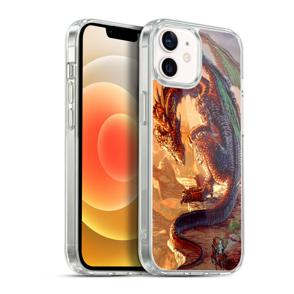 Ed Beard Jr Dragons Bravery Misplaced Soft Gel Case for Apple iPhone 12 / iPhone 12 Pro & MagSafe