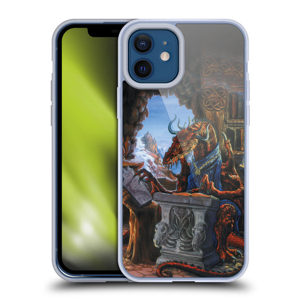 Ed Beard Jr Dragons Ancient Scholar Soft Gel Case for Apple iPhone 12 / iPhone 12 Pro