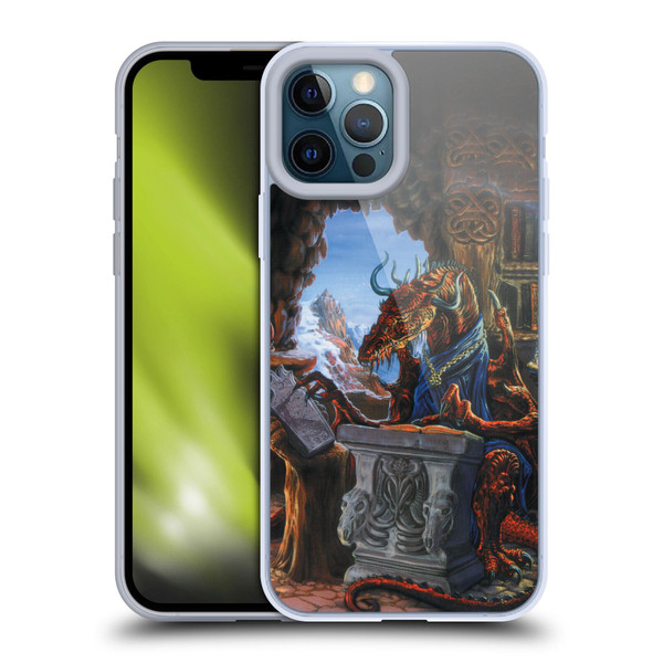 Ed Beard Jr Dragons Ancient Scholar Soft Gel Case for Apple iPhone 12 Pro Max