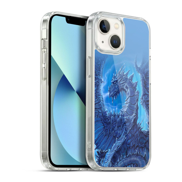 Ed Beard Jr Dragons Glacier Soft Gel Case for Apple iPhone 13