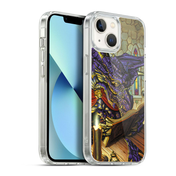 Ed Beard Jr Dragons A Good Book Soft Gel Case for Apple iPhone 13