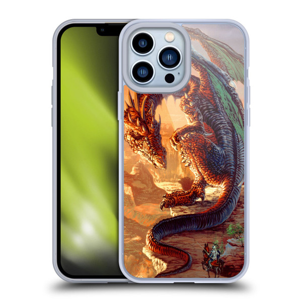 Ed Beard Jr Dragons Bravery Misplaced Soft Gel Case for Apple iPhone 13 Pro Max