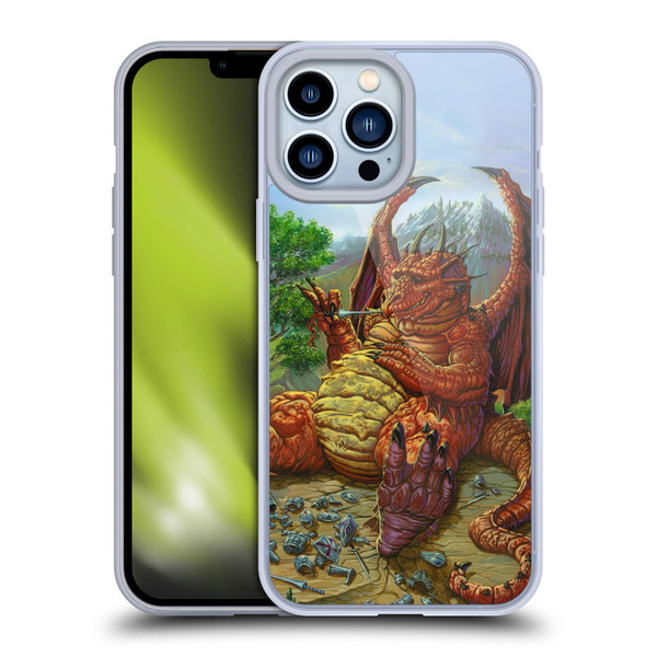 Ed Beard Jr Dragons Lunch With A Toothpick Soft Gel Case for Apple iPhone 13 Pro Max