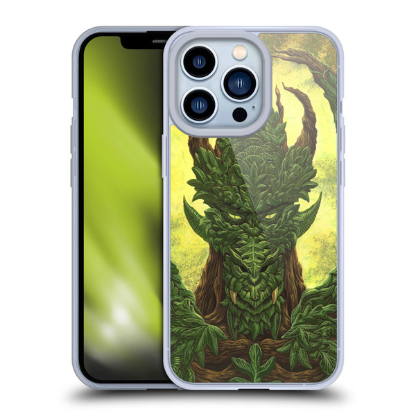 Ed Beard Jr Dragons Green Guardian Greenman Soft Gel Case for Apple iPhone 13 Pro