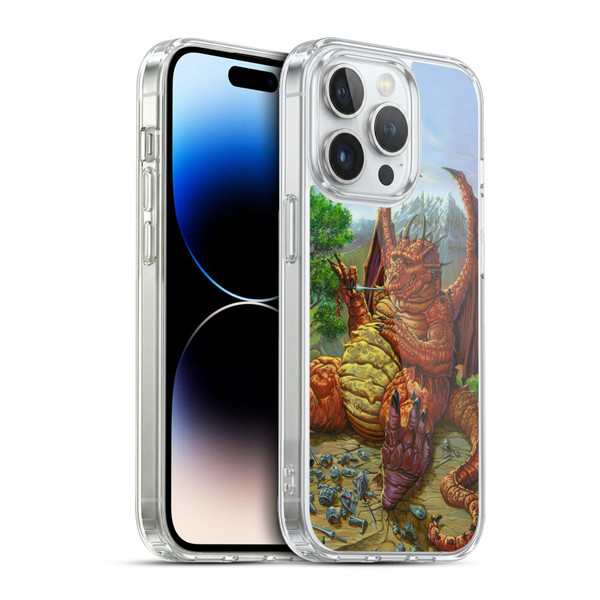 Ed Beard Jr Dragons Lunch With A Toothpick Soft Gel Case for Apple iPhone 13 Pro & MagSafe