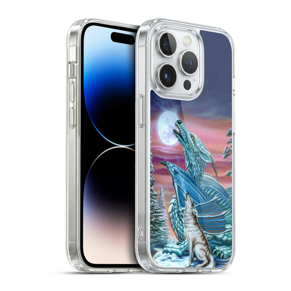 Ed Beard Jr Dragons Moon Song Wolf Moon Soft Gel Case for Apple iPhone 13 Pro & MagSafe