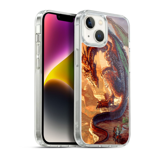 Ed Beard Jr Dragons Bravery Misplaced Soft Gel Case for Apple iPhone 14