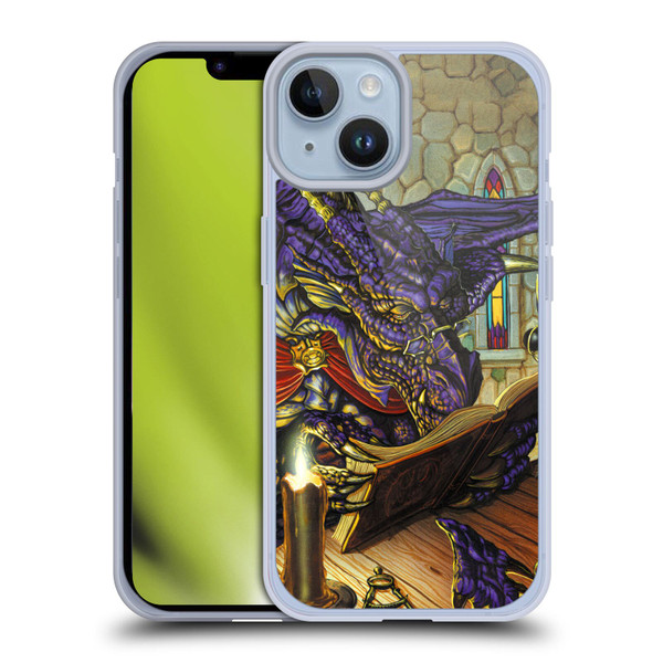Ed Beard Jr Dragons A Good Book Soft Gel Case for Apple iPhone 14