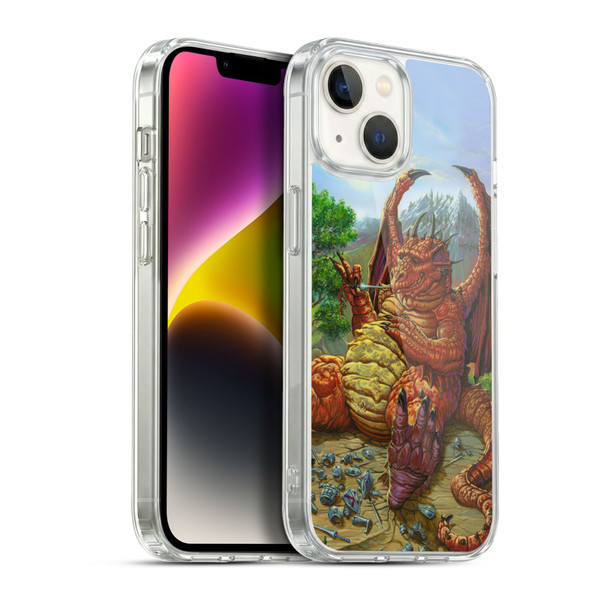 Ed Beard Jr Dragons Lunch With A Toothpick Soft Gel Case for Apple iPhone 14