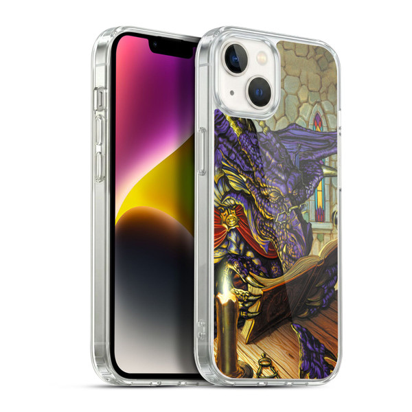 Ed Beard Jr Dragons A Good Book Soft Gel Case for Apple iPhone 14 Plus & MagSafe