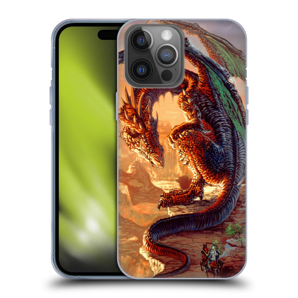 Ed Beard Jr Dragons Bravery Misplaced Soft Gel Case for Apple iPhone 14 Pro Max