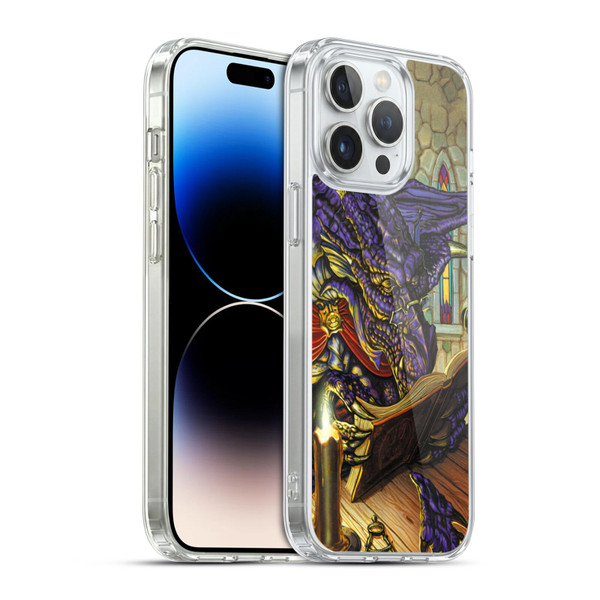 Ed Beard Jr Dragons A Good Book Soft Gel Case for Apple iPhone 14 Pro Max & MagSafe