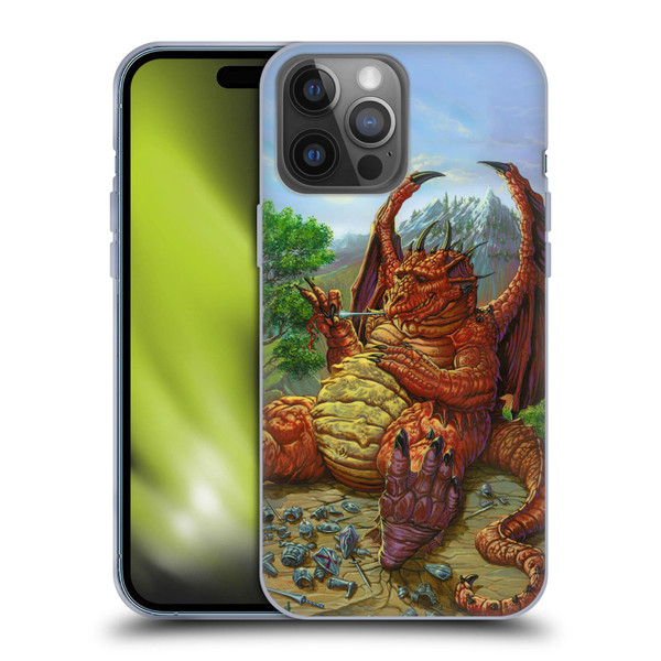 Ed Beard Jr Dragons Lunch With A Toothpick Soft Gel Case for Apple iPhone 14 Pro Max