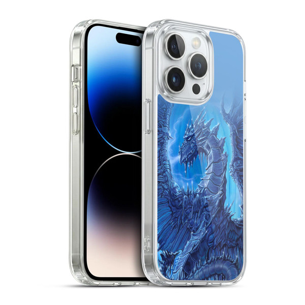 Ed Beard Jr Dragons Glacier Soft Gel Case for Apple iPhone 14 Pro & MagSafe