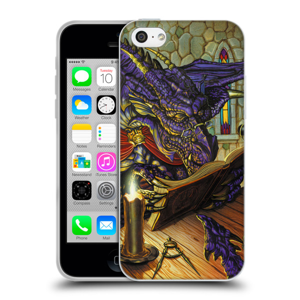 Ed Beard Jr Dragons A Good Book Soft Gel Case for Apple iPhone 5c