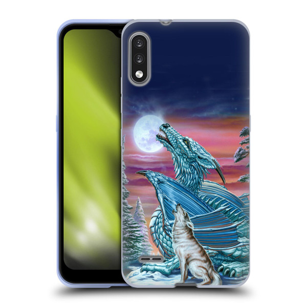 Ed Beard Jr Dragons Moon Song Wolf Moon Soft Gel Case for LG K22