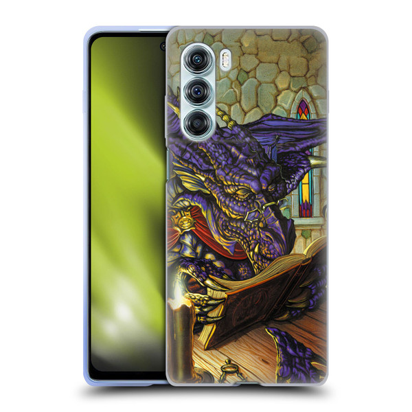 Ed Beard Jr Dragons A Good Book Soft Gel Case for Motorola Edge S30 / Moto G200 5G