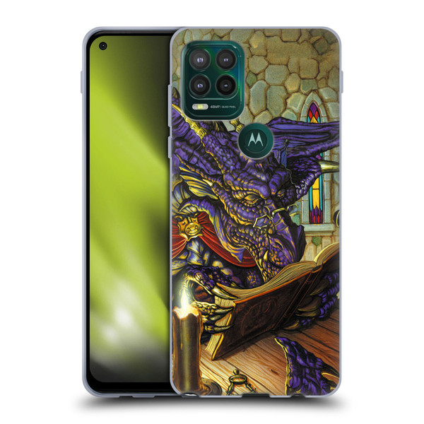 Ed Beard Jr Dragons A Good Book Soft Gel Case for Motorola Moto G Stylus 5G 2021