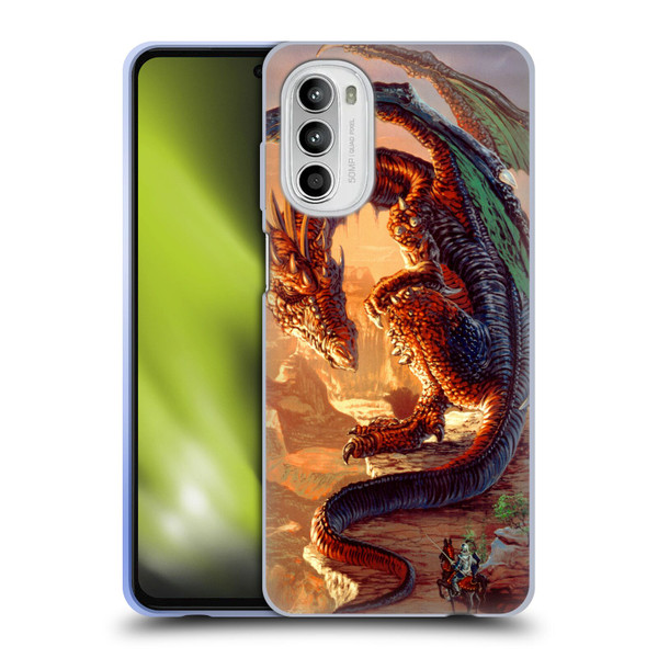 Ed Beard Jr Dragons Bravery Misplaced Soft Gel Case for Motorola Moto G52
