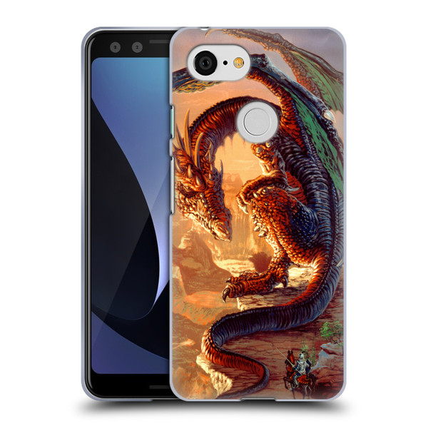 Ed Beard Jr Dragons Bravery Misplaced Soft Gel Case for Google Pixel 3