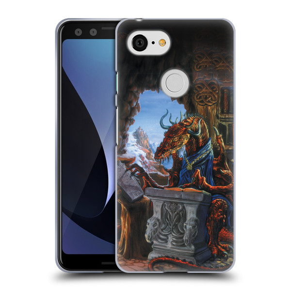 Ed Beard Jr Dragons Ancient Scholar Soft Gel Case for Google Pixel 3