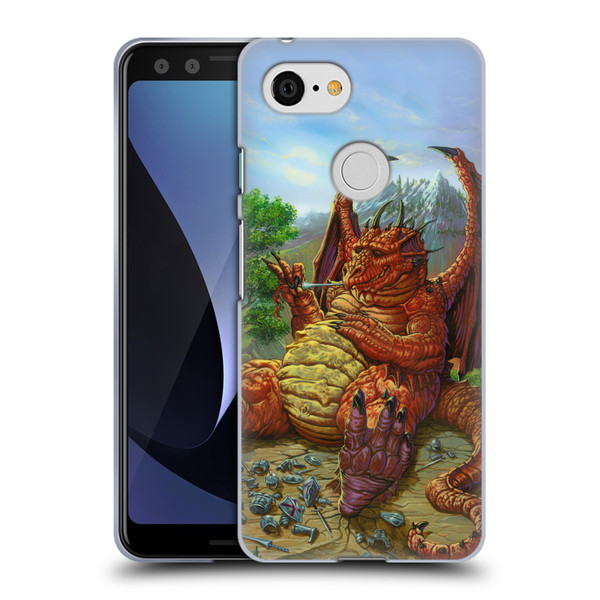 Ed Beard Jr Dragons Lunch With A Toothpick Soft Gel Case for Google Pixel 3