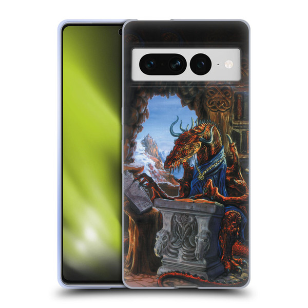 Ed Beard Jr Dragons Ancient Scholar Soft Gel Case for Google Pixel 7 Pro