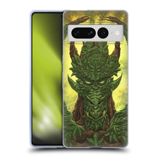 Ed Beard Jr Dragons Green Guardian Greenman Soft Gel Case for Google Pixel 7 Pro
