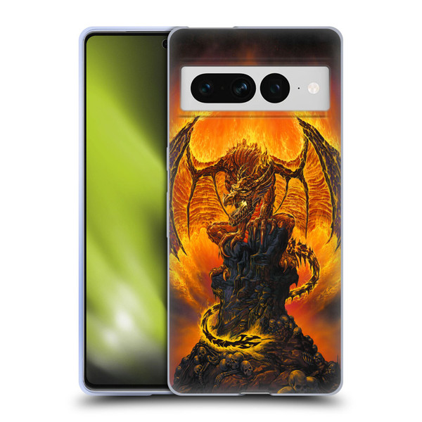 Ed Beard Jr Dragons Harbinger Of Fire Soft Gel Case for Google Pixel 7 Pro
