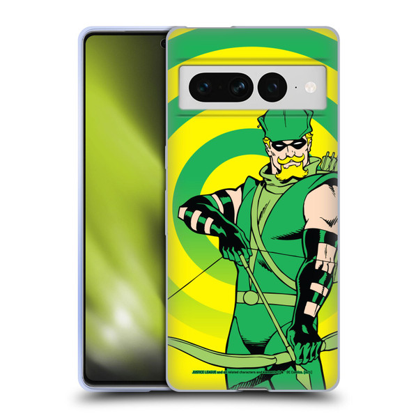 Justice League DC Comics Green Arrow Comic Art Classic Soft Gel Case for Google Pixel 7 Pro