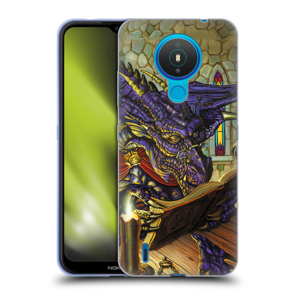Ed Beard Jr Dragons A Good Book Soft Gel Case for Nokia 1.4
