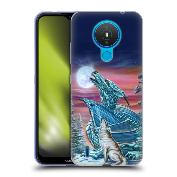 Ed Beard Jr Dragons Moon Song Wolf Moon Soft Gel Case for Nokia 1.4