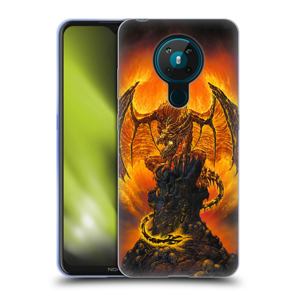 Ed Beard Jr Dragons Harbinger Of Fire Soft Gel Case for Nokia 5.3