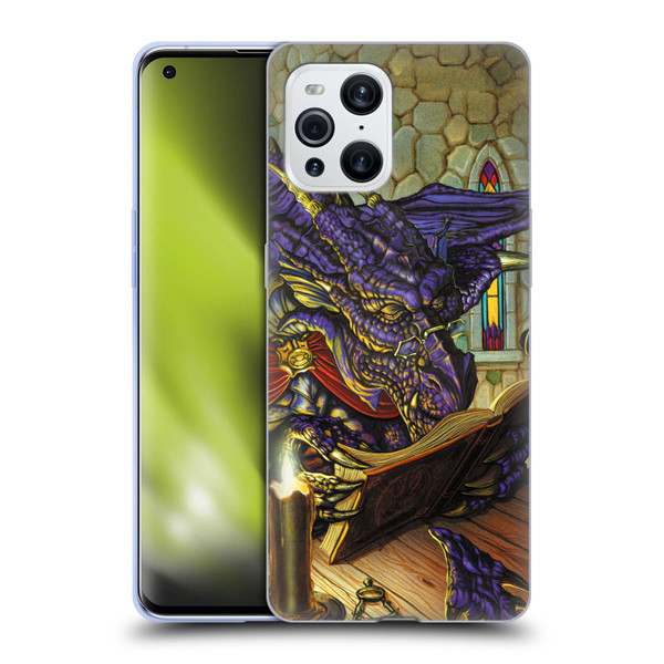 Ed Beard Jr Dragons A Good Book Soft Gel Case for OPPO Find X3 / Pro